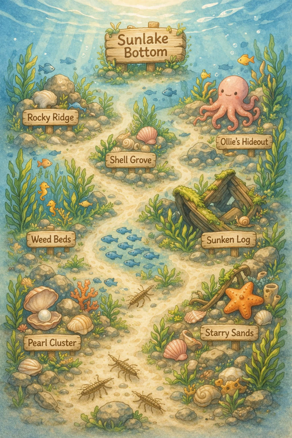 Sunlake Bottom Map